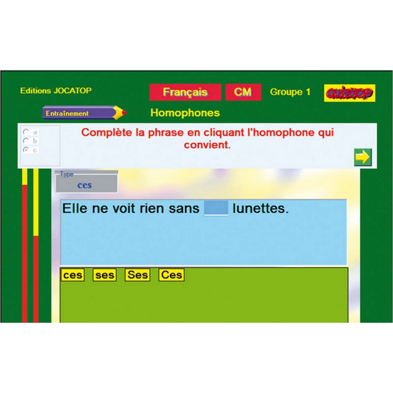 LOGICIEL QUIZZTOP LECTURE NIVEAU 1 CM LOGICIEL QUIZZTOP LECTURE NIVEAU 1 CM