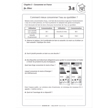 Extrait du fichier Enseigner la géographie – Géographie – CM1 – Mallette pédagogique PE – JOCATOP Extrait du fichier Enseigner la géographie – Géographie – CM1 – Mallette pédagogique PE – JOCATOP
