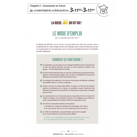 Extrait de l'atlas Enseigner la géographie – Géographie – CM1 – Mallette pédagogique PE – JOCATOP Extrait de l'atlas Enseigner la géographie – Géographie – CM1 – Mallette pédagogique PE – JOCATOP