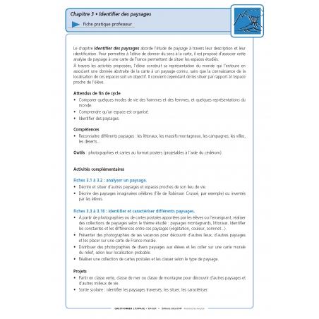 Extrait du fichier - fiche enseignant Ensemble pédagogique sciences – Questionner l’espace – CP CE1 Extrait du fichier - fiche enseignant Ensemble pédagogique sciences – Questionner l’espace – CP CE1
