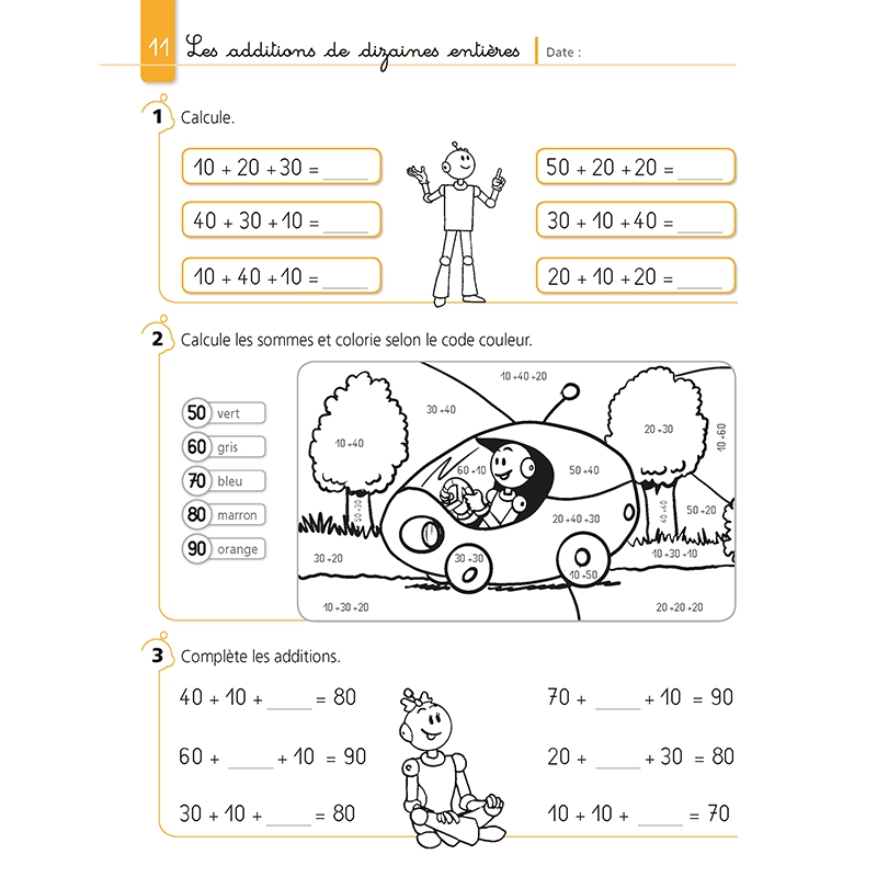 Je réussis mes calculs au CE1