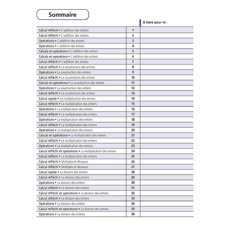 Je réussis mes calculs au CM2 Je réussis mes calculs au CM2