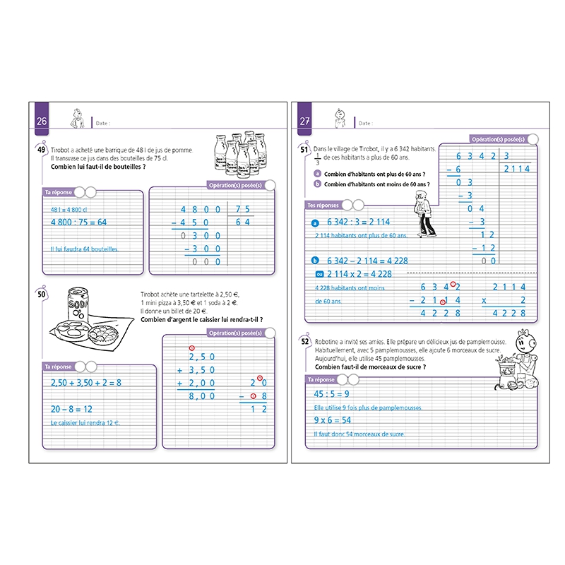Je Réussis à Résoudre Des Problèmes Au Cm2 • Cahier Des Corrigés 8755
