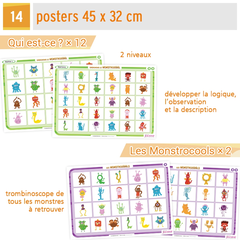 Les Monstrocools • Jeux pour développer de langage descriptif Les Monstrocools • Jeux pour développer de langage descriptif