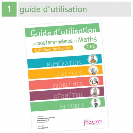 Les posters-mémos de Maths CE2 avec Bout de Gomme