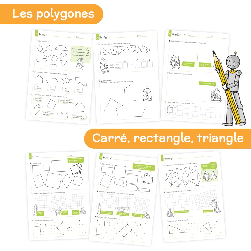 Je réussis en géométrie au CE2