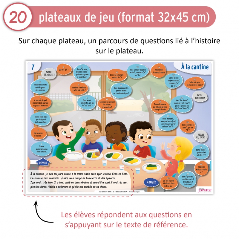 Compréhension de texte – Français – CP – Jeu pédagogique – JOCATOP Compréhension de texte – Français – CP – Jeu pédagogique – JOCATOP