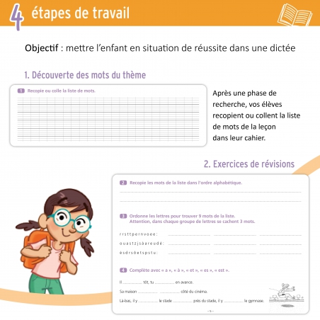 Je réussis mes dictées au CM1