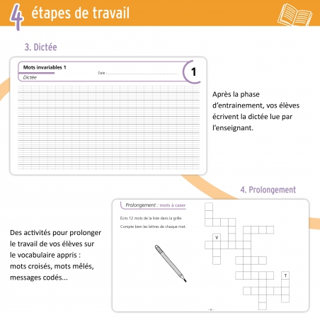 Je réussis mes dictées au CM1