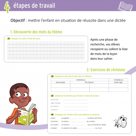 Je réussis mes dictées au CE2