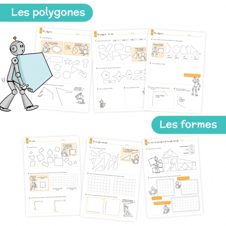 Je réussis en géométrie au CE1