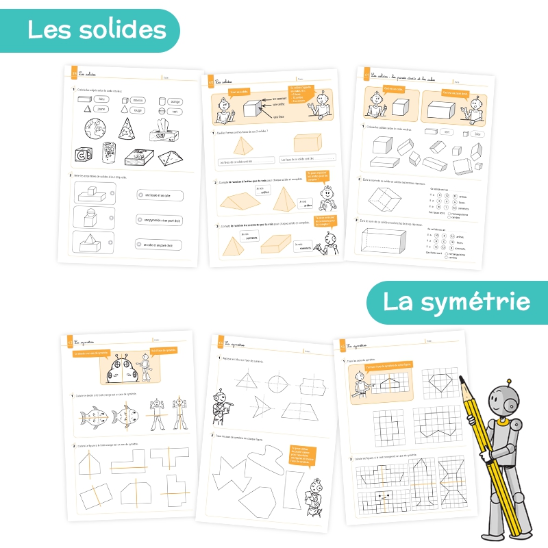 Je réussis en géométrie au CE1