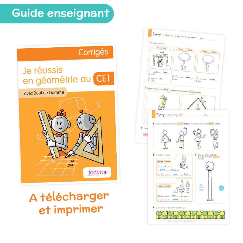 Je réussis en géométrie au CE1