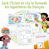 Zack l'Éclair et Lily la Tornade, les superhéros du français