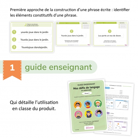 Mes défis de langage en maternelle - Niveau 3 Mes défis de langage en maternelle - Niveau 3