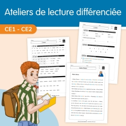 Ateliers de lecture différenciée pour le CE1 et CE2