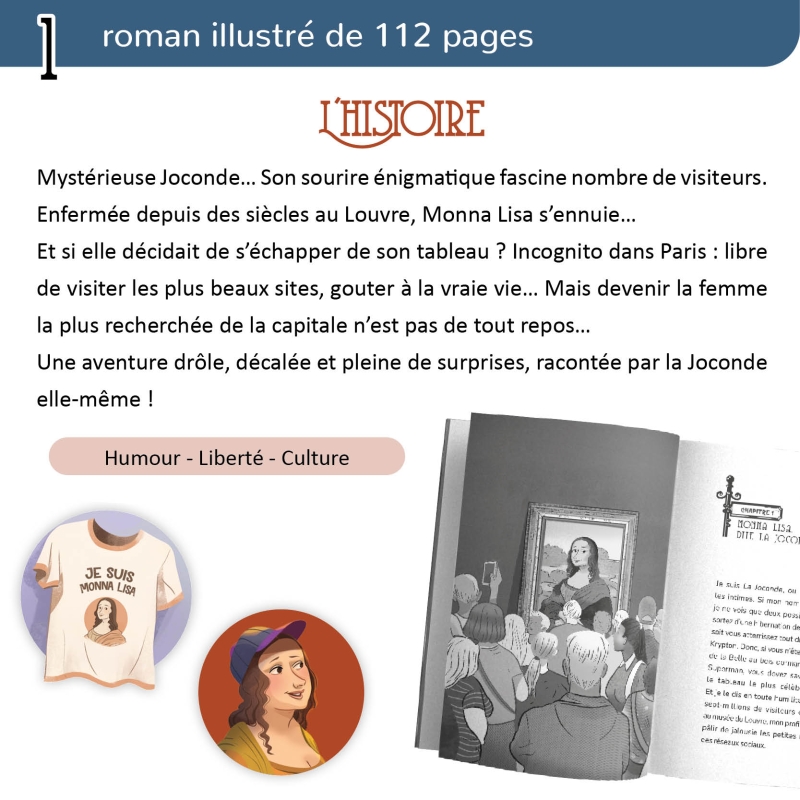 Je suis la Joconde ! – Roman jeunesse - 9 ans | Humour & Mystère Je suis la Joconde ! – Roman jeunesse - 9 ans | Humour & Mystère
