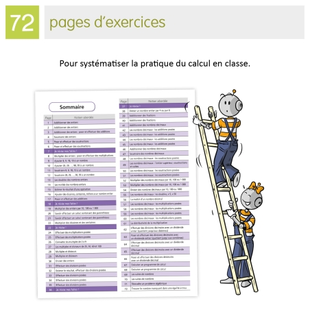 Calculs – Mathématiques – niveau CM2 – Cahier d’exercices « Je réussis mes calculs » – Jocatop