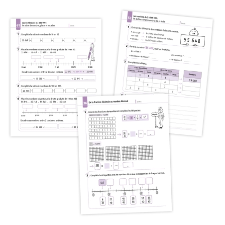 Numération – Mathématiques CM1 – Cahier d’exercices Je réussis en numération avec Bout de Gomme – JOCATOP