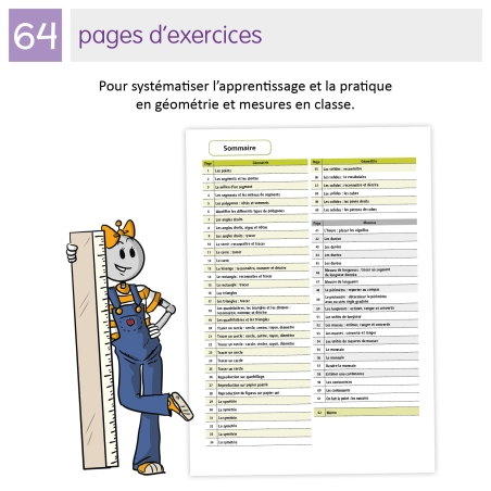 Exercices de Géométrie et Mesures CE2 avec Bout de Gomme