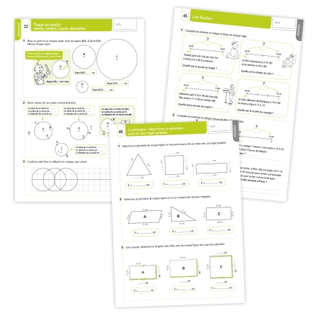 Exercices de Géométrie et Mesures CE2 avec Bout de Gomme