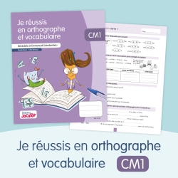 Orthographe et vocabulaire CM1 – Cahier d'exercices – JOCATOP