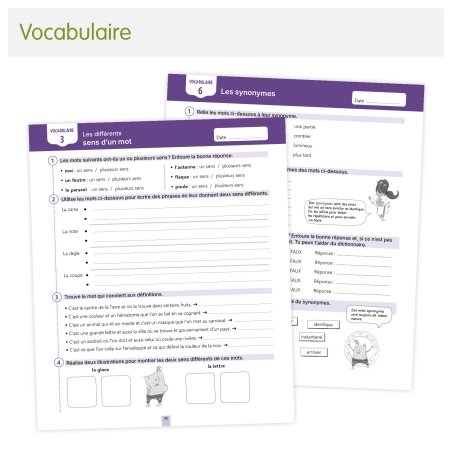 Orthographe et vocabulaire CM2 – Cahier d'exercices – JOCATOP