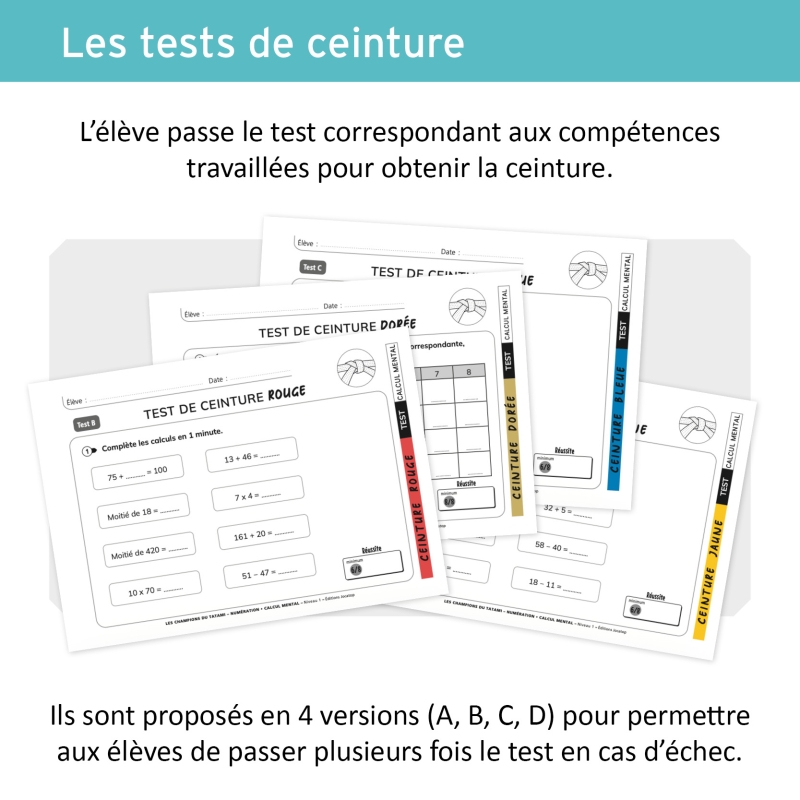 Numération et Calcul Mental CE1 par Ceintures de Compétences