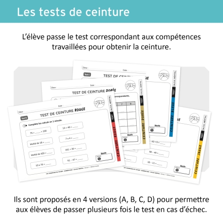 Numération et Calcul Mental CE1 par Ceintures de Compétences