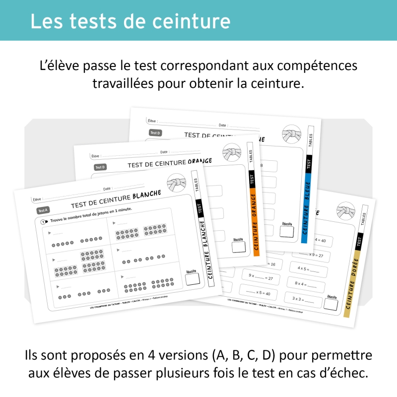 Calcul & Tables de Multiplication pour la classe de CE1