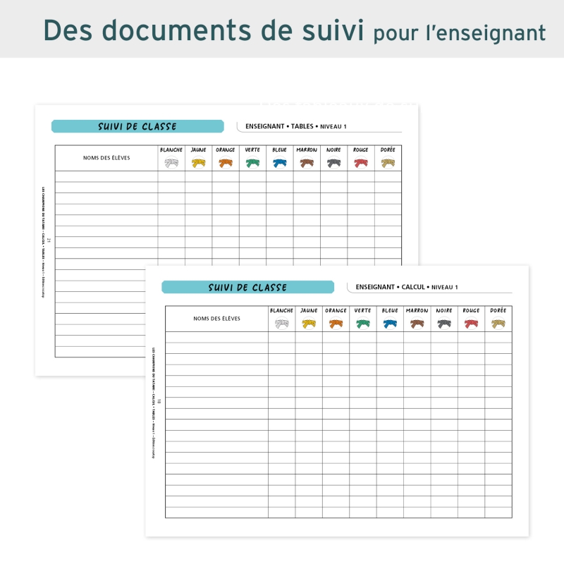 Calcul & Tables de Multiplication pour la classe de CE1