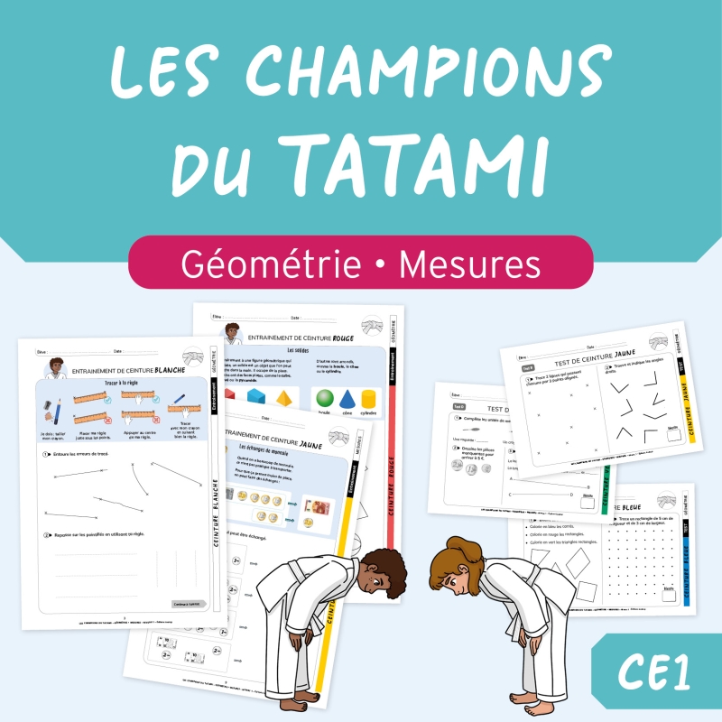 Classeur géométrie & mesures pour la classe de CE1