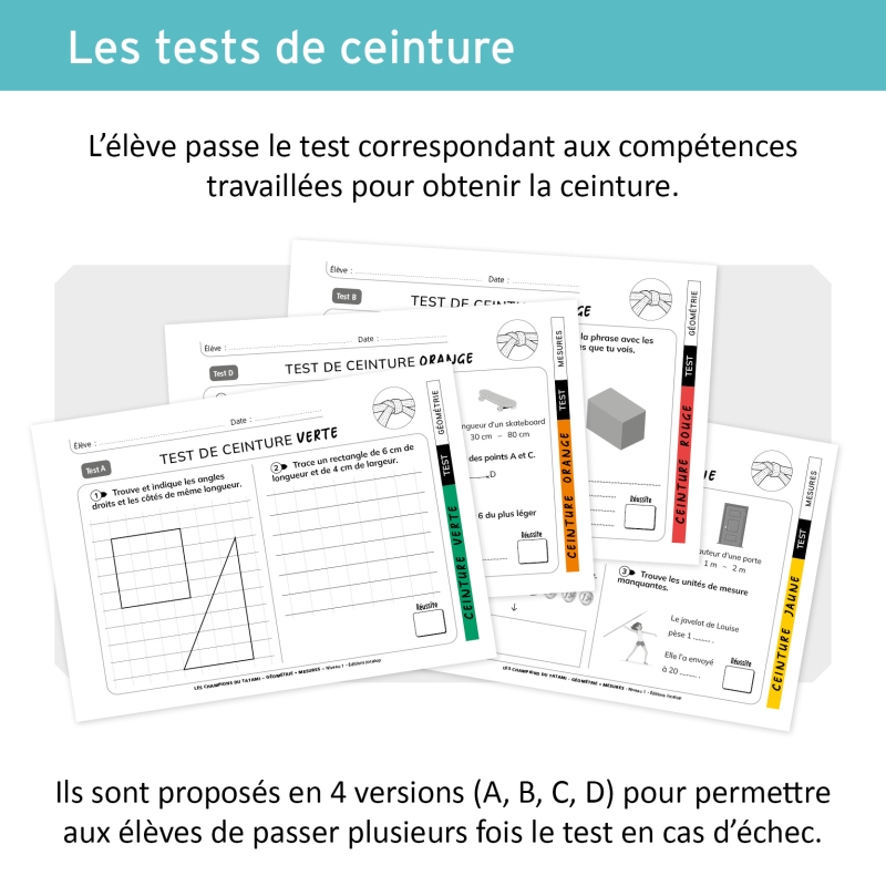 Classeur géométrie & mesures pour la classe de CE1