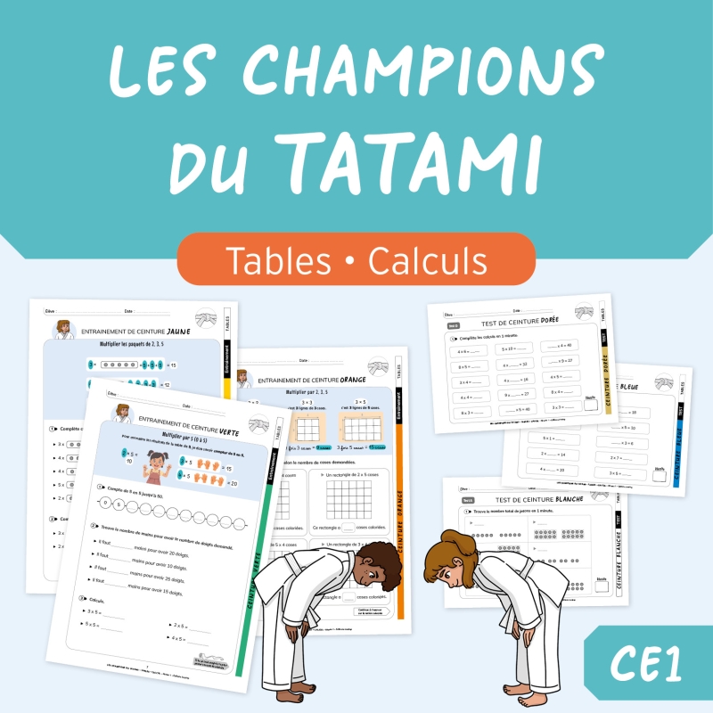 Calcul & Tables de Multiplication pour la classe de CE1